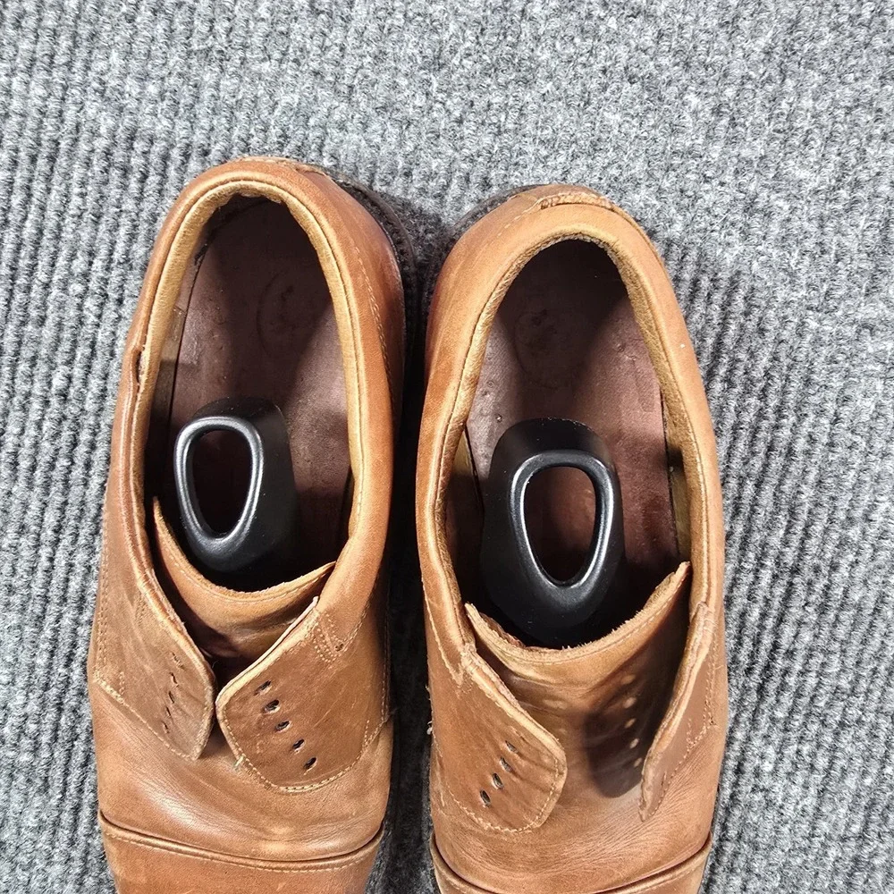 Johnston & Murphy Shoes Mens Size 10 Brown‎ Cap Toe Derby Dress Leather Italy